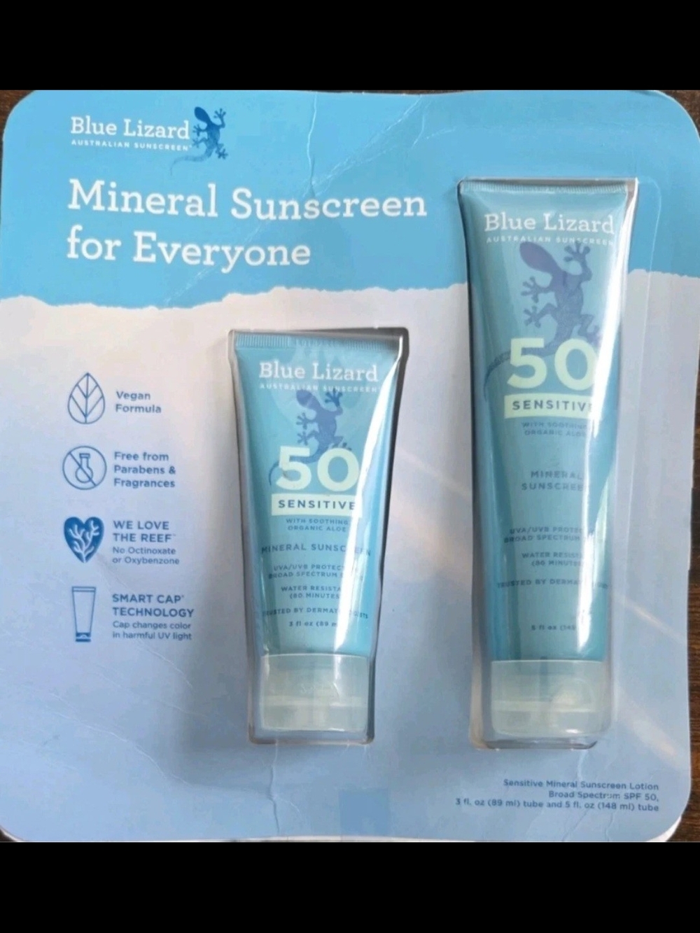SPF 50 Sensitive Mineral Sunscreen - Light Blue